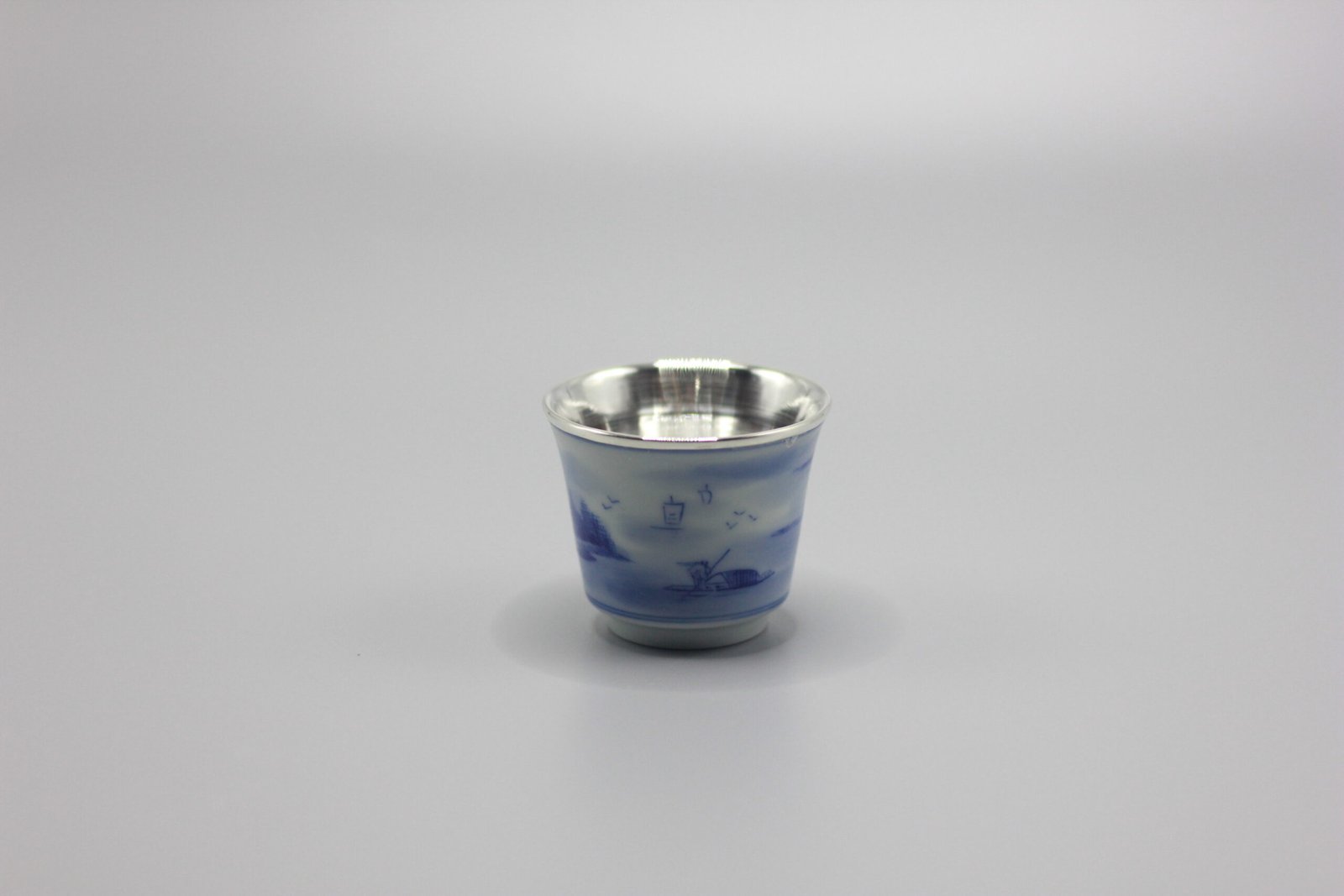 Blue-and-White Porcelain | Master Cup with Sterling-Silver Lining - Image 3