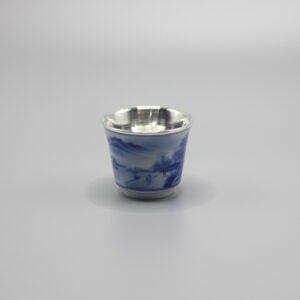 Blue-and-White Porcelain | Master Cup with Sterling-Silver Lining