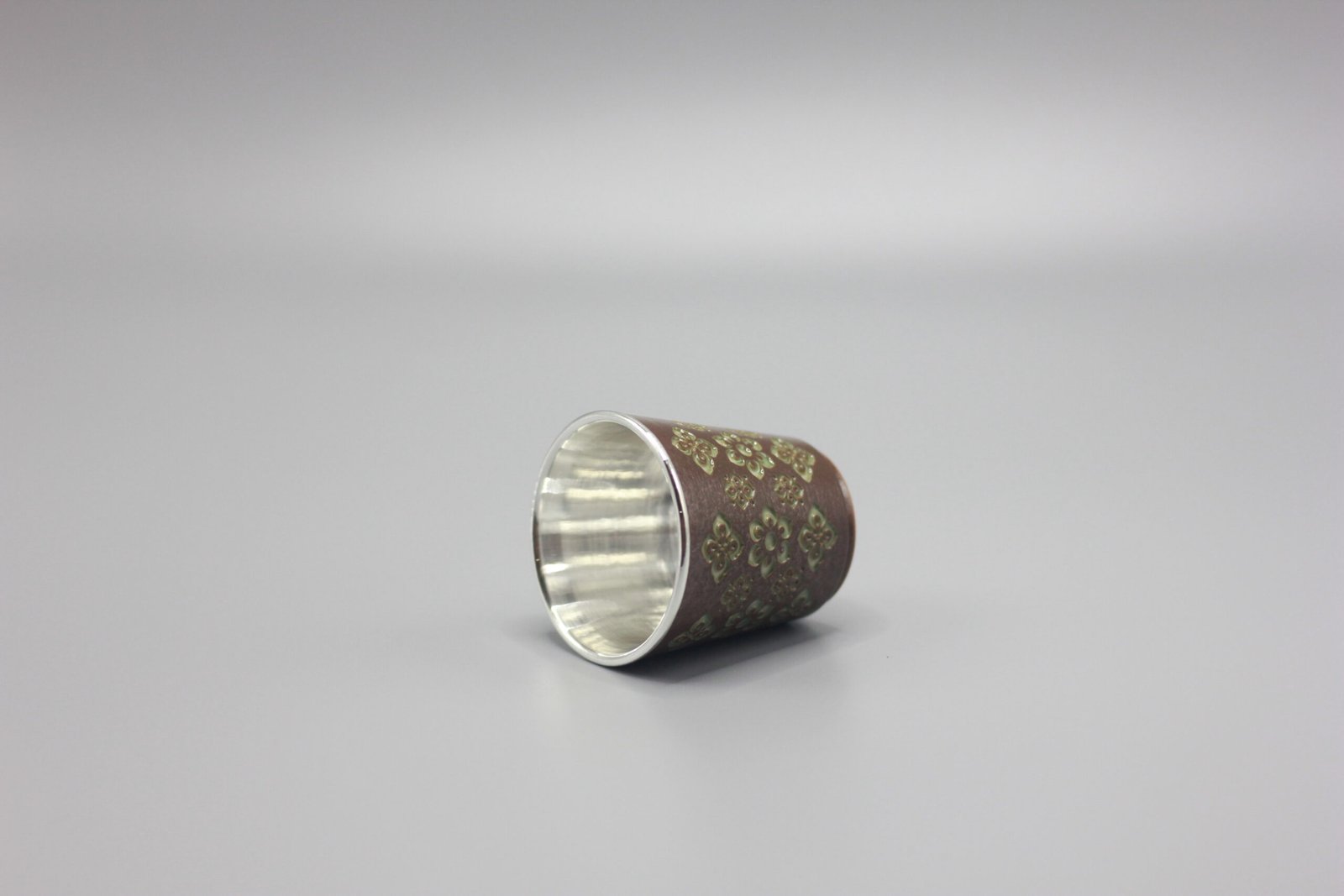 Celadon Pierced-Relief | Master Cup with Sterling-Silver Lining - Image 2